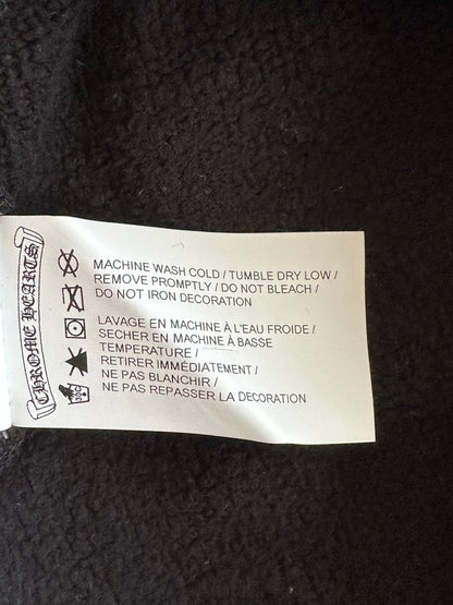 Chrome Hearts Black & White Embroidered Script Logo Shorts
