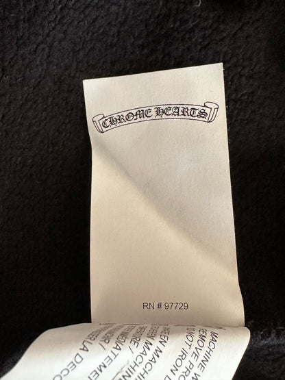 Chrome Hearts Black & White Embroidered Script Logo Shorts