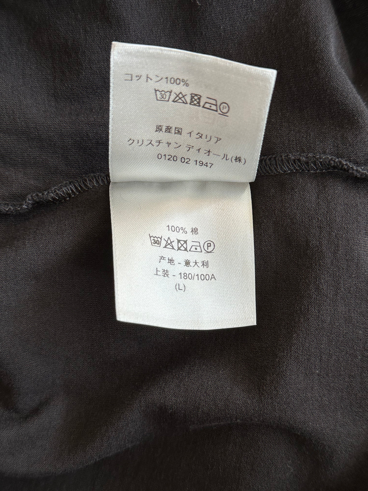 Dior Black CD Icon Embroidered T-Shirt