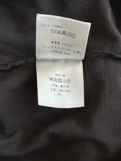 Dior Black CD Icon Embroidered T-Shirt