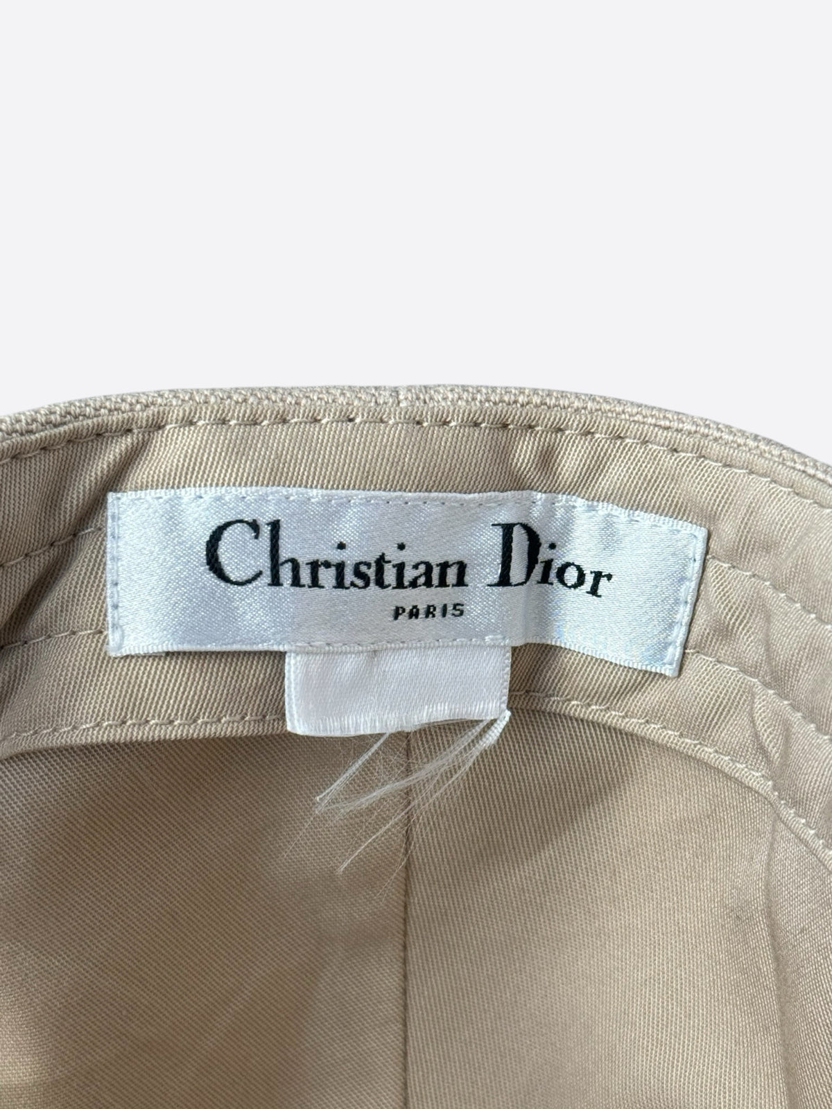 Dior Beige Star Pin Hat
