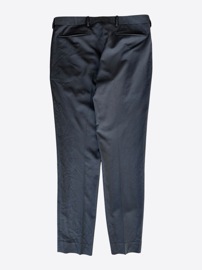 Dior Black Pleated Wool Pants