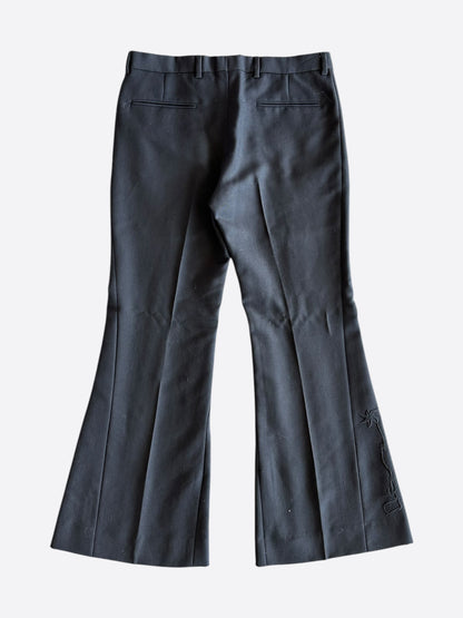 Dior Black Pleated Wool Pants