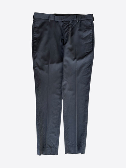 Dior Black Pleated Wool Pants