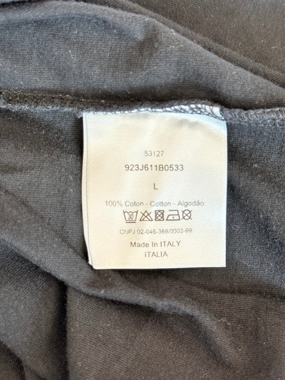 Dior Black Visiteur Logo T-Shirt