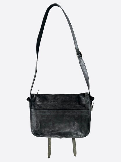 Chrome Hearts Black Cross Patch Gunslinger Messenger Bag