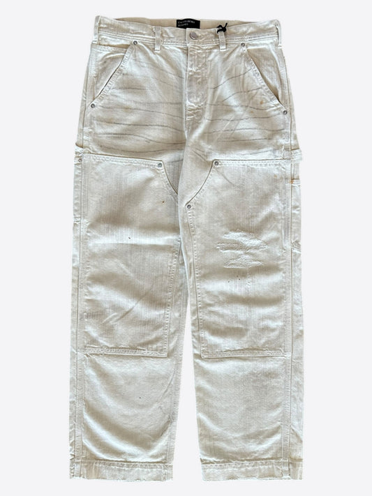 Enfants Riches Deprimes Beige Distressed Carpenter Pants
