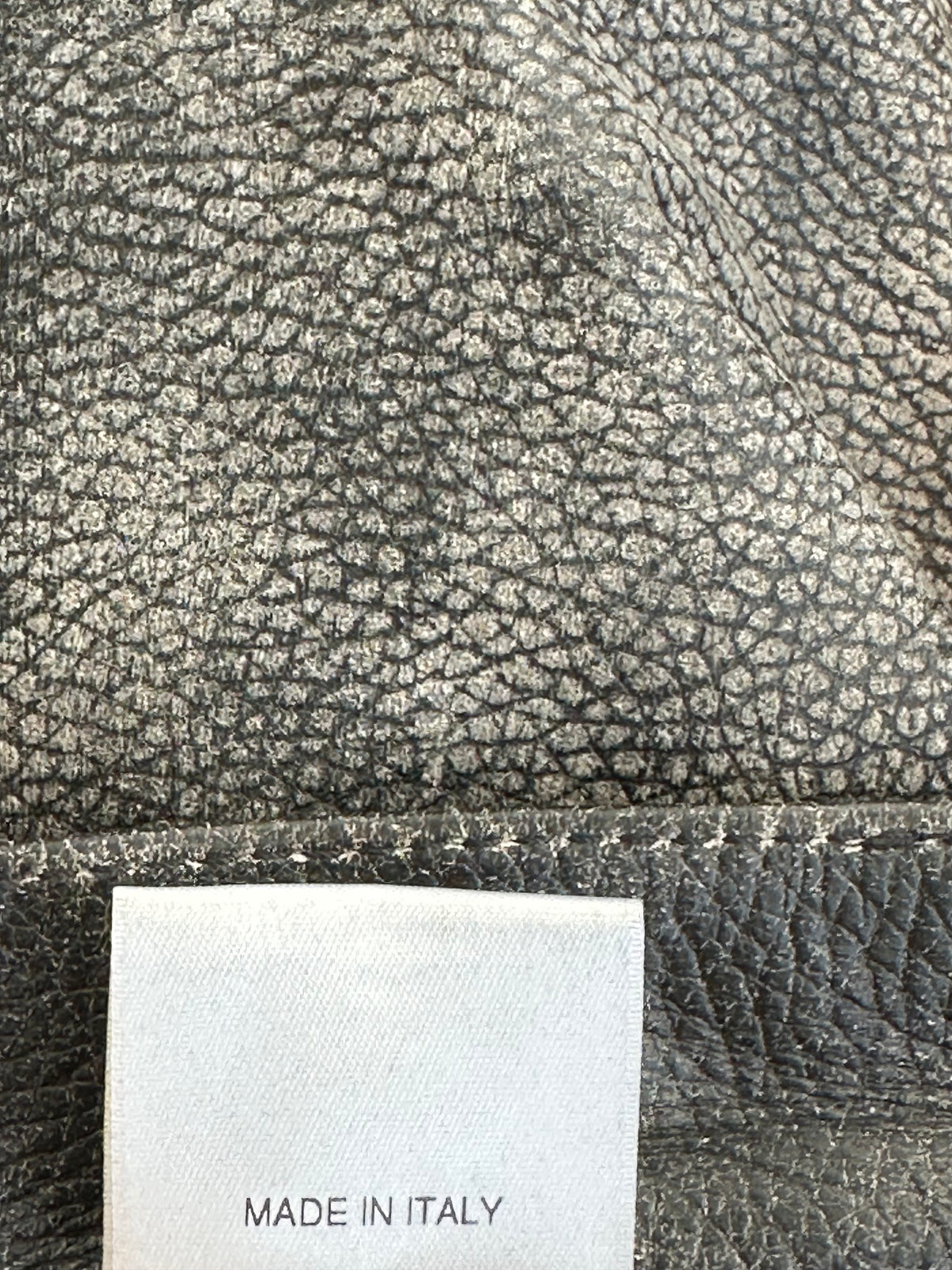 Enfants Riches Deprimes Faded Black Leather Jeans