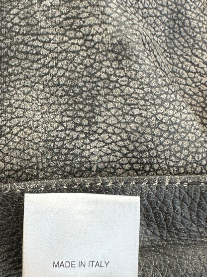 Enfants Riches Deprimes Faded Black Leather Jeans