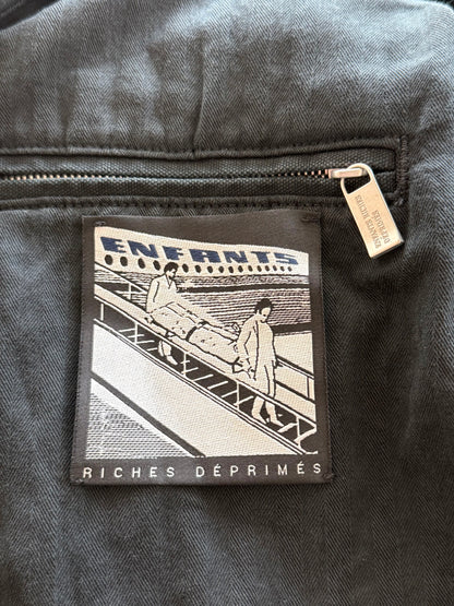 Enfants Riches Deprimes Faded Navy & White Classic Logo Work Jacket