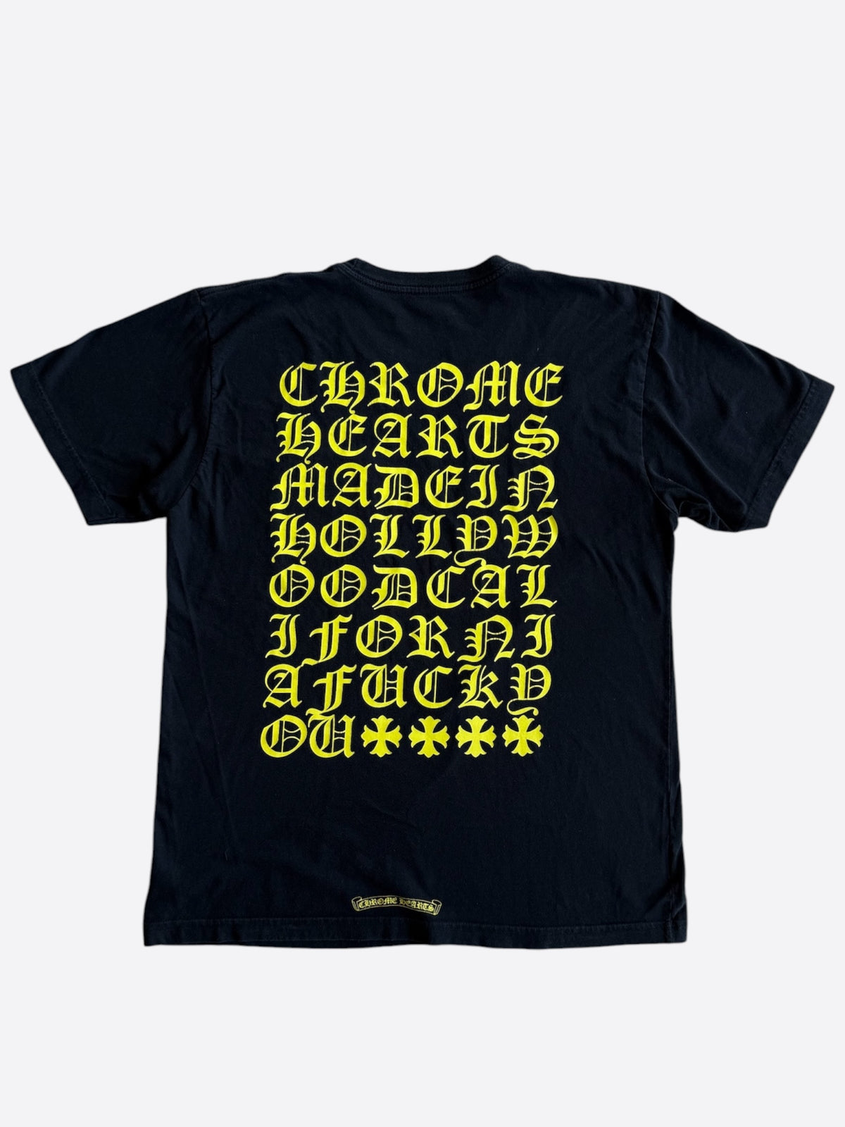 Chrome Hearts Black & Yellow Made In Hollywood T-Shirt