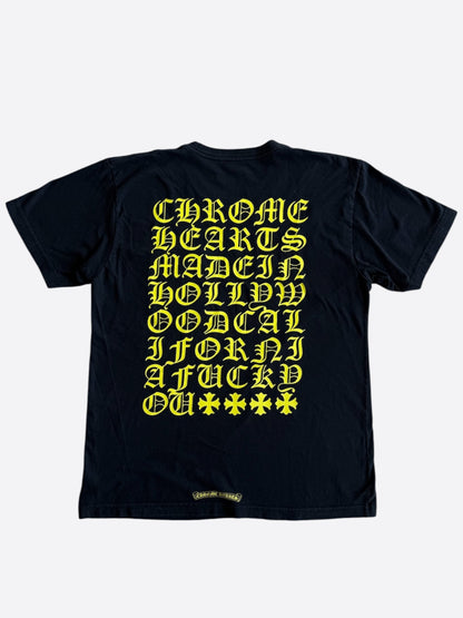 Chrome Hearts Black & Yellow Made In Hollywood T-Shirt