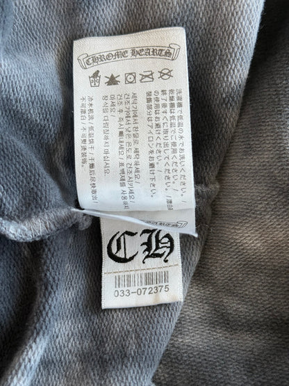 Chrome Hearts Black & White Tie-Dye Horseshoe Logo Hoodie