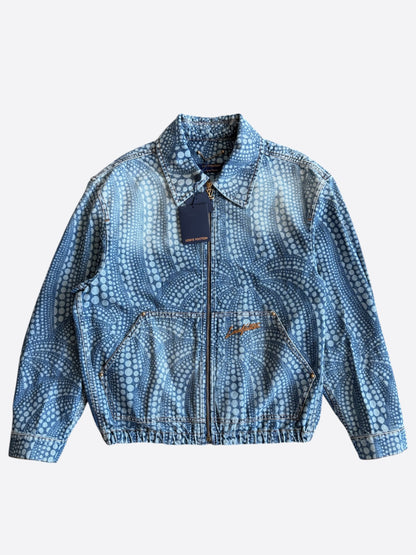 Louis Vuitton Yayoi Kusama Blue Polka Dot Denim Jacket