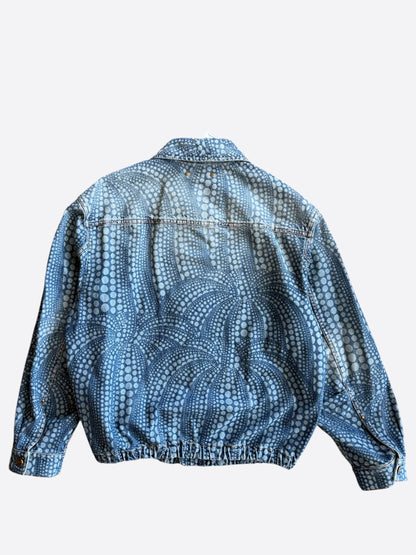 Louis Vuitton Yayoi Kusama Blue Polka Dot Denim Jacket