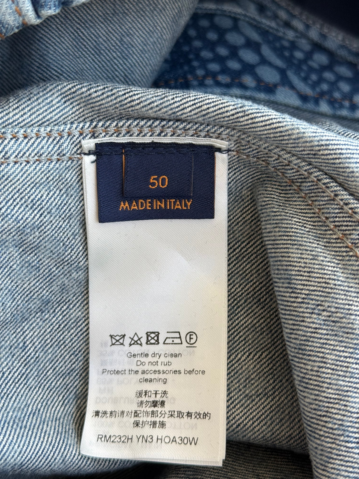 Louis Vuitton Yayoi Kusama Blue Polka Dot Denim Jacket