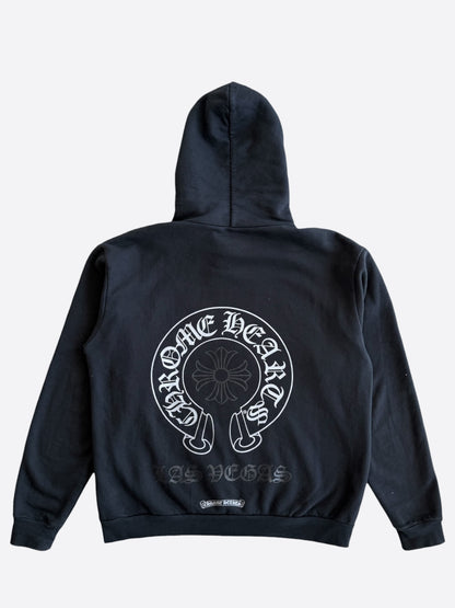 Chrome Hearts Black & White Las Vegas Horseshoe Logo Hoodie