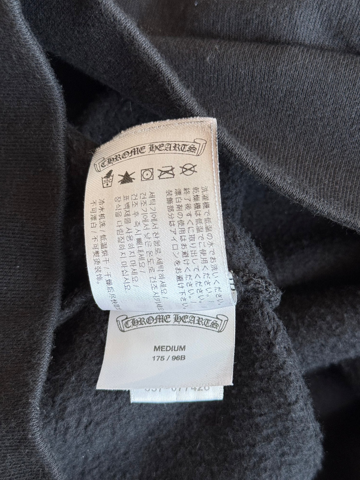 Chrome Hearts Black & White Las Vegas Horseshoe Logo Hoodie