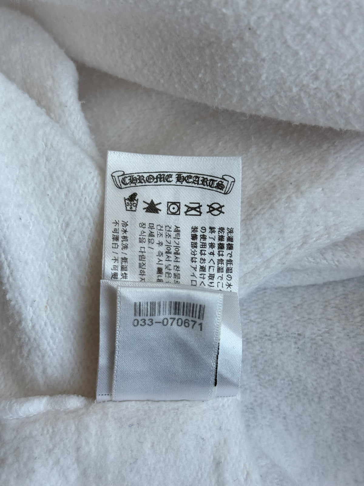 Chrome Hearts Rolling Stones White & Red Horseshoe Logo Hoodie