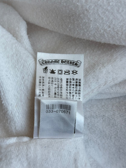 Chrome Hearts Rolling Stones White & Red Horseshoe Logo Hoodie