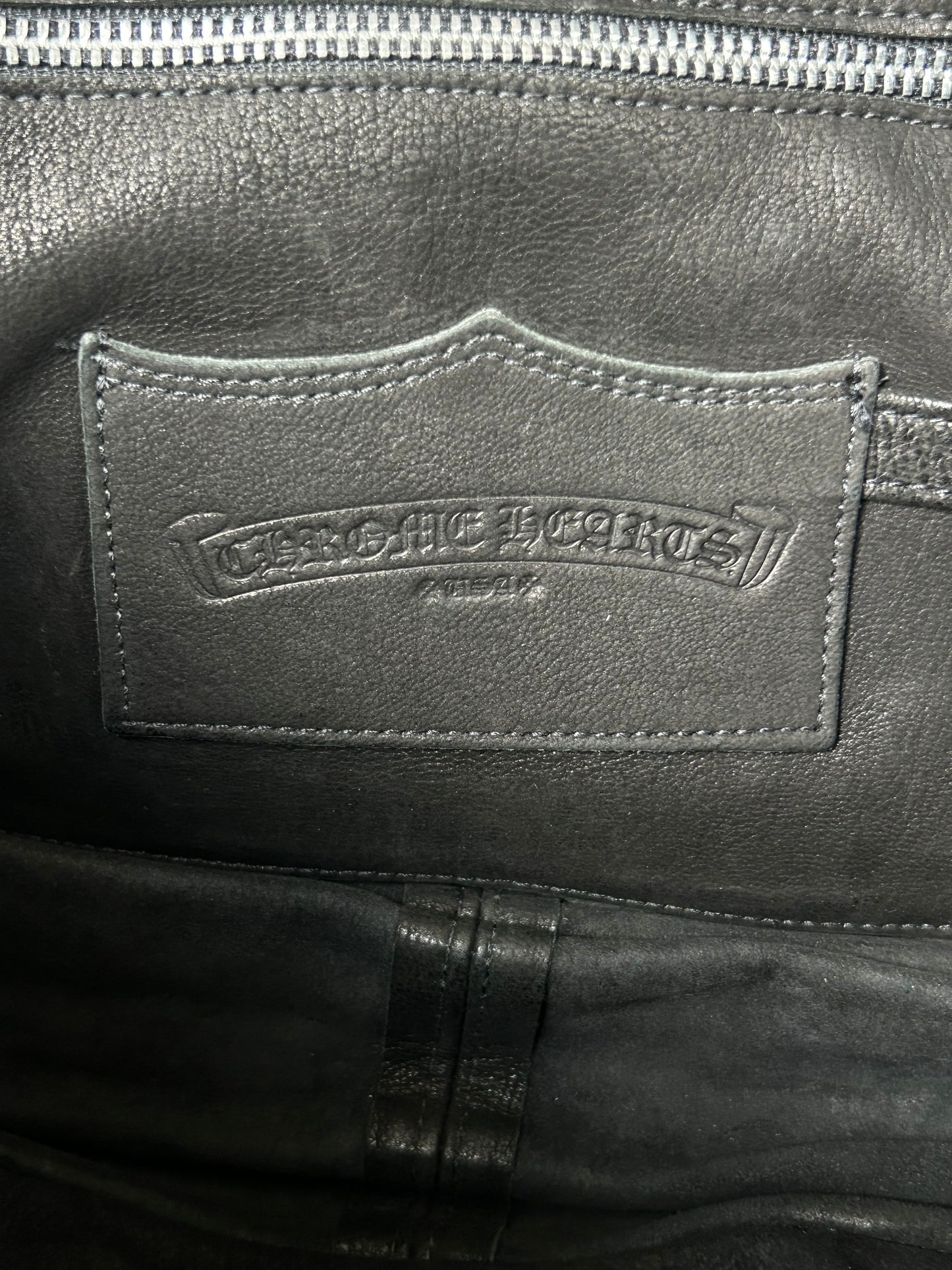 Chrome Hearts Black Cross Patch Gunslinger Messenger Bag