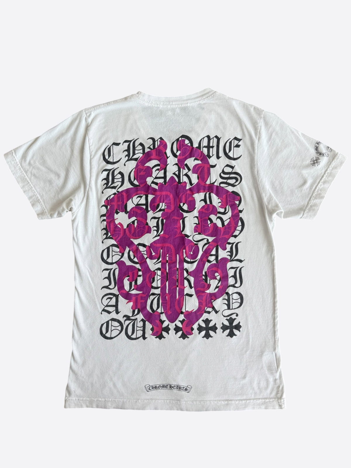 Chrome Hearts White & Purple Dagger T-shirt