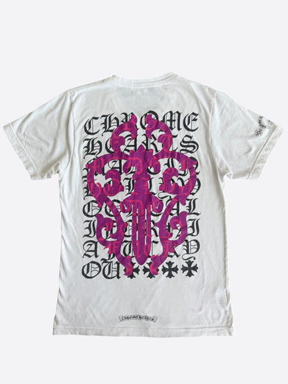 Chrome Hearts White & Purple Dagger T-shirt