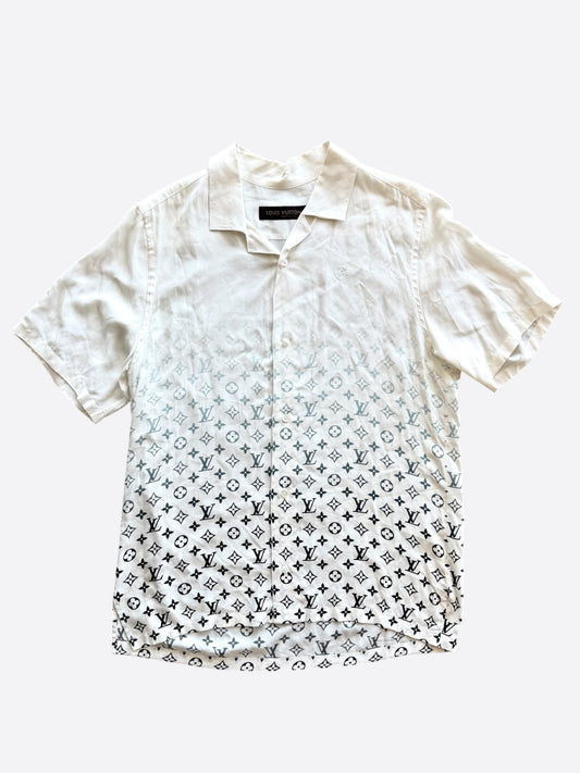 Louis Vuitton Fragment White & Black Gradient Button Up Shirt