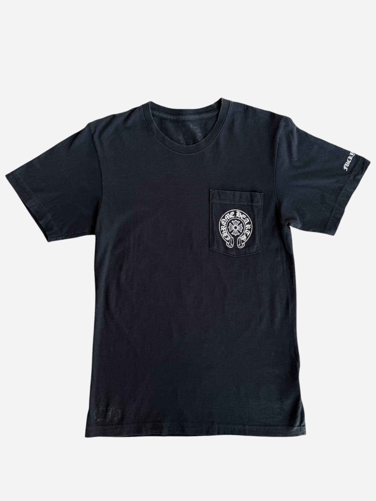Chrome Hearts Black & White Hong Kong Exclusive Horseshoe Logo T-Shirt