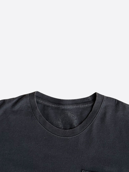 Chrome Hearts Black & White Hong Kong Exclusive Horseshoe Logo T-Shirt