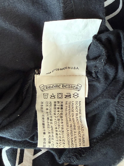 Chrome Hearts Black & White Hong Kong Exclusive Horseshoe Logo T-Shirt