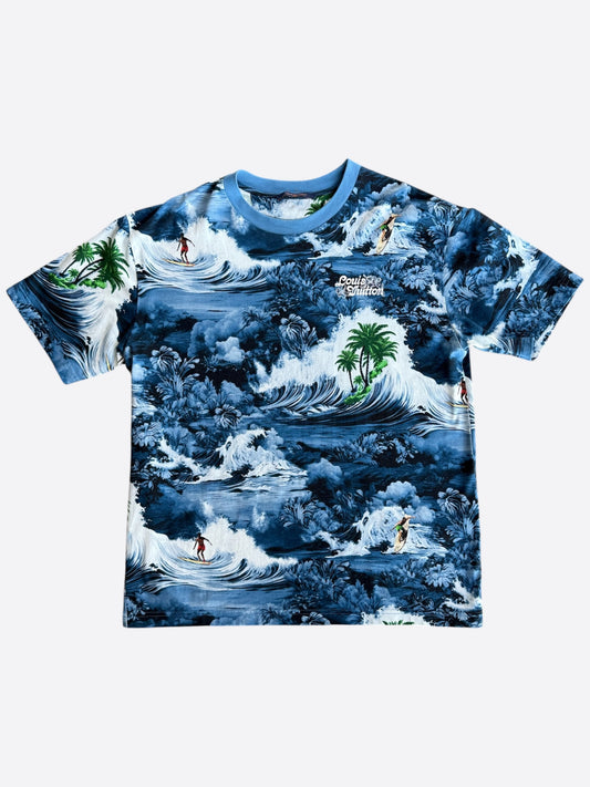 Louis Vuitton Blue Surf Print T-Shirt