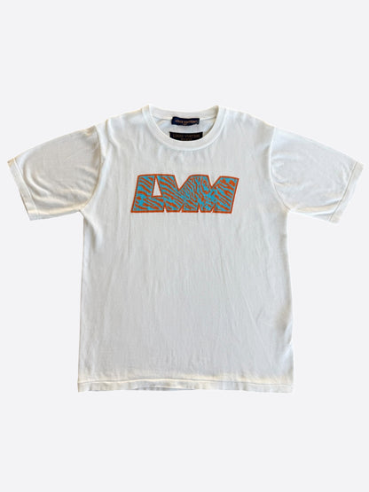 Louis Vuitton White LVM Graphic Intarsia T-Shirt