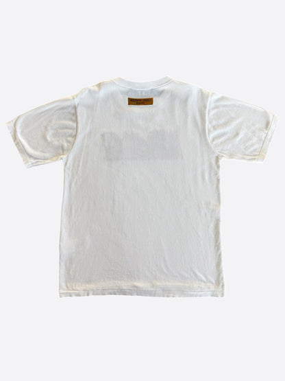 Louis Vuitton White LVM Graphic Intarsia T-Shirt