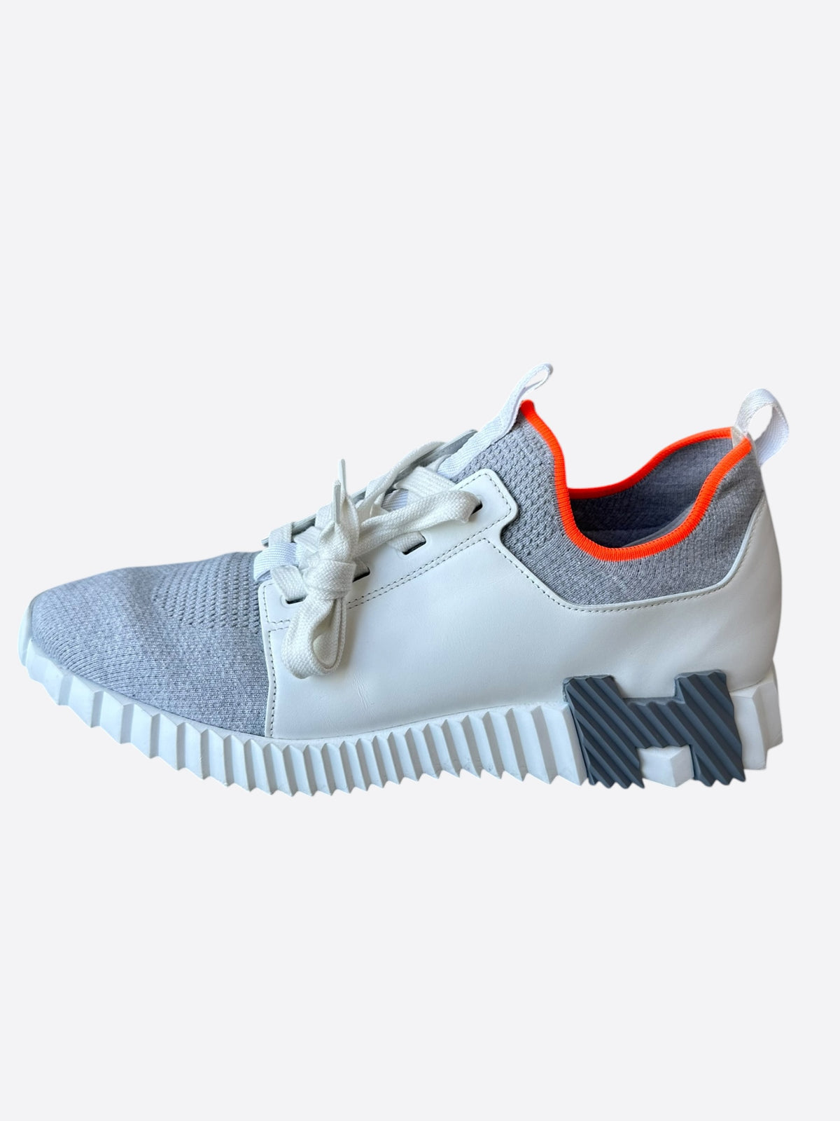 Hermes White & Grey Depart Sneakers