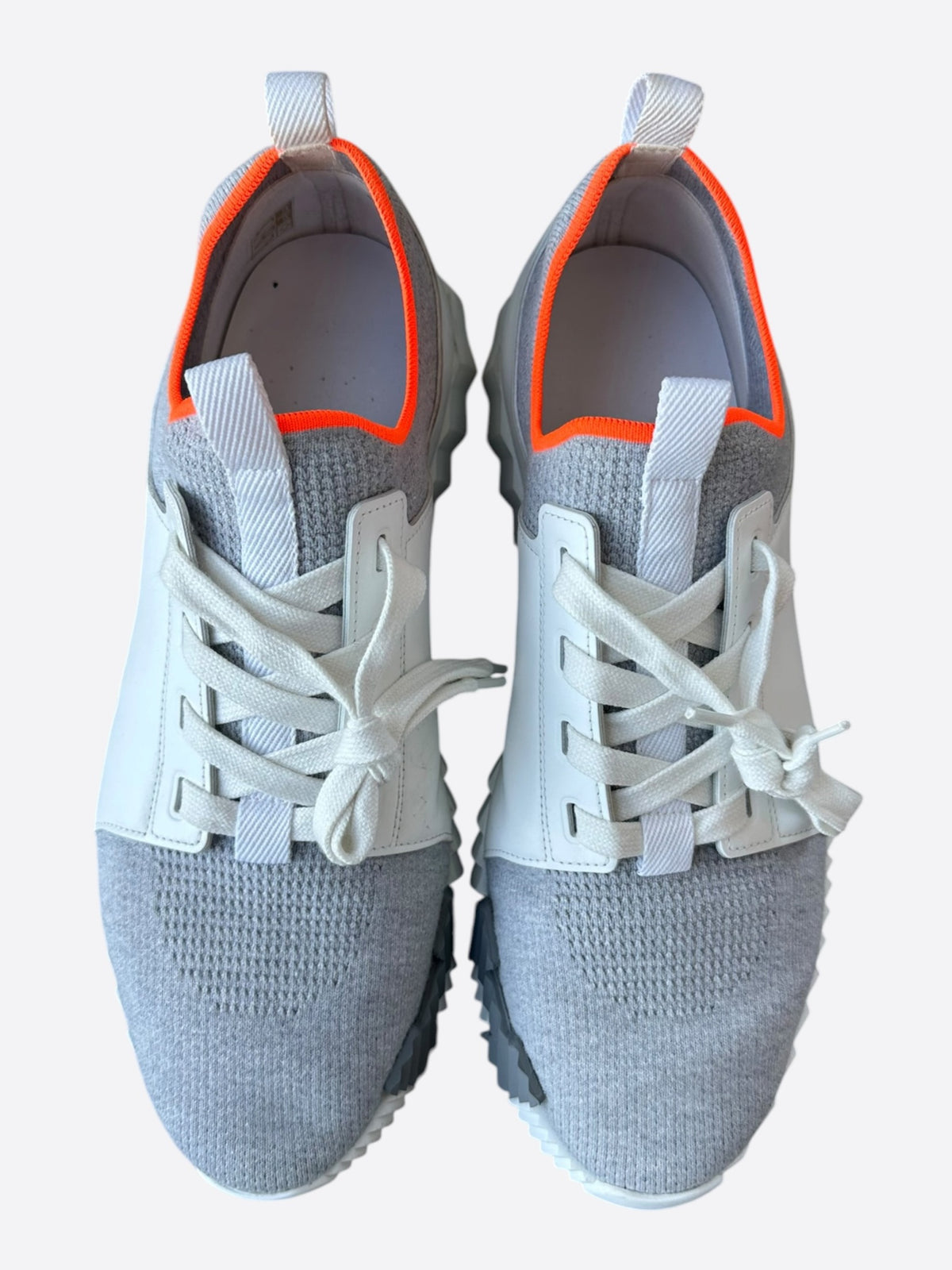 Hermes White & Grey Depart Sneakers