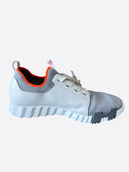 Hermes White & Grey Depart Sneakers