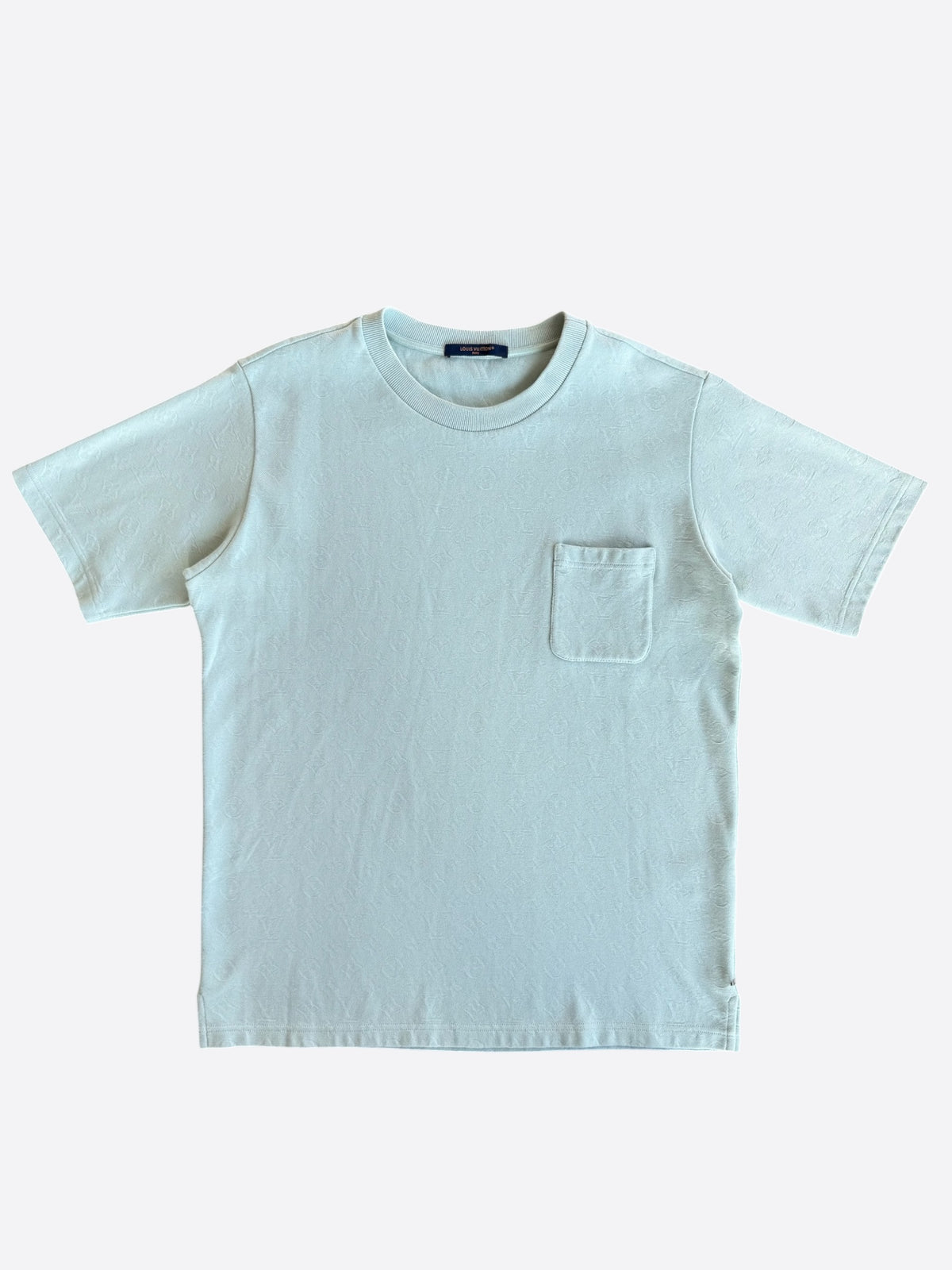 Louis Vuitton Light Blue Monogram Pocket T-Shirt