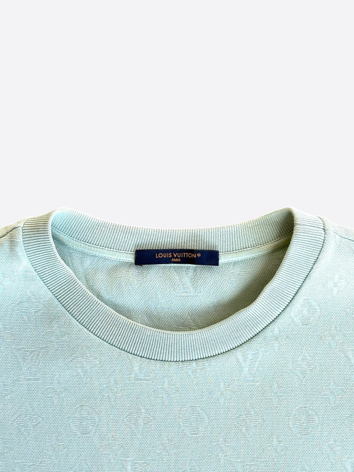 Louis Vuitton Light Blue Monogram Pocket T-Shirt