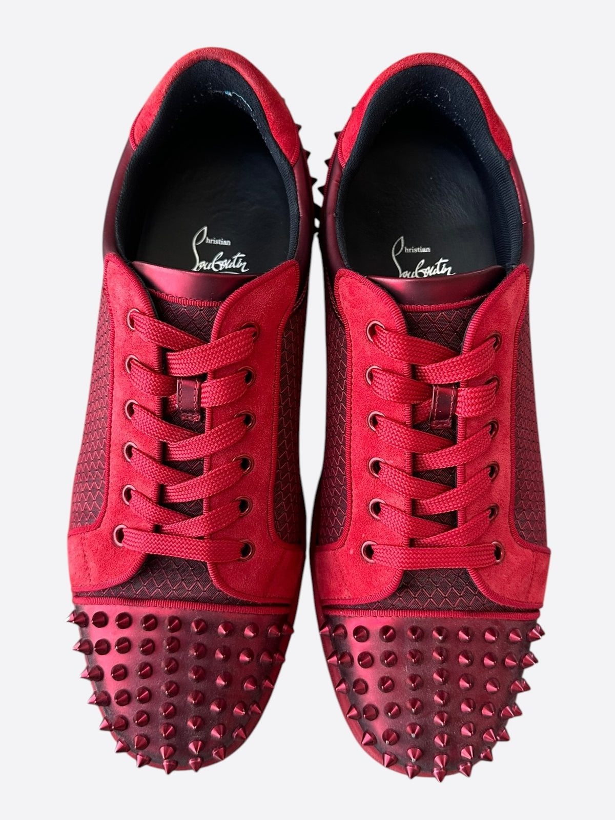 Christian Louboutin Red Seavaste 2 Orlato Sneakers
