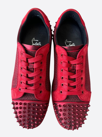 Christian Louboutin Red Seavaste 2 Orlato Sneakers