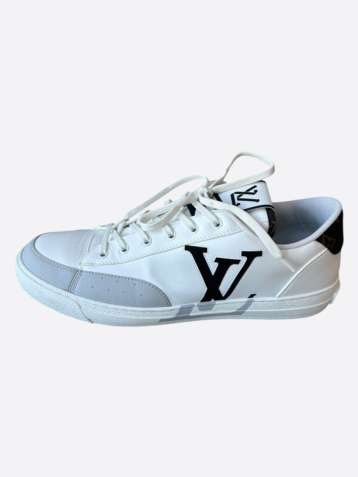 Louis Vuitton White & Grey Charlie Sneakers