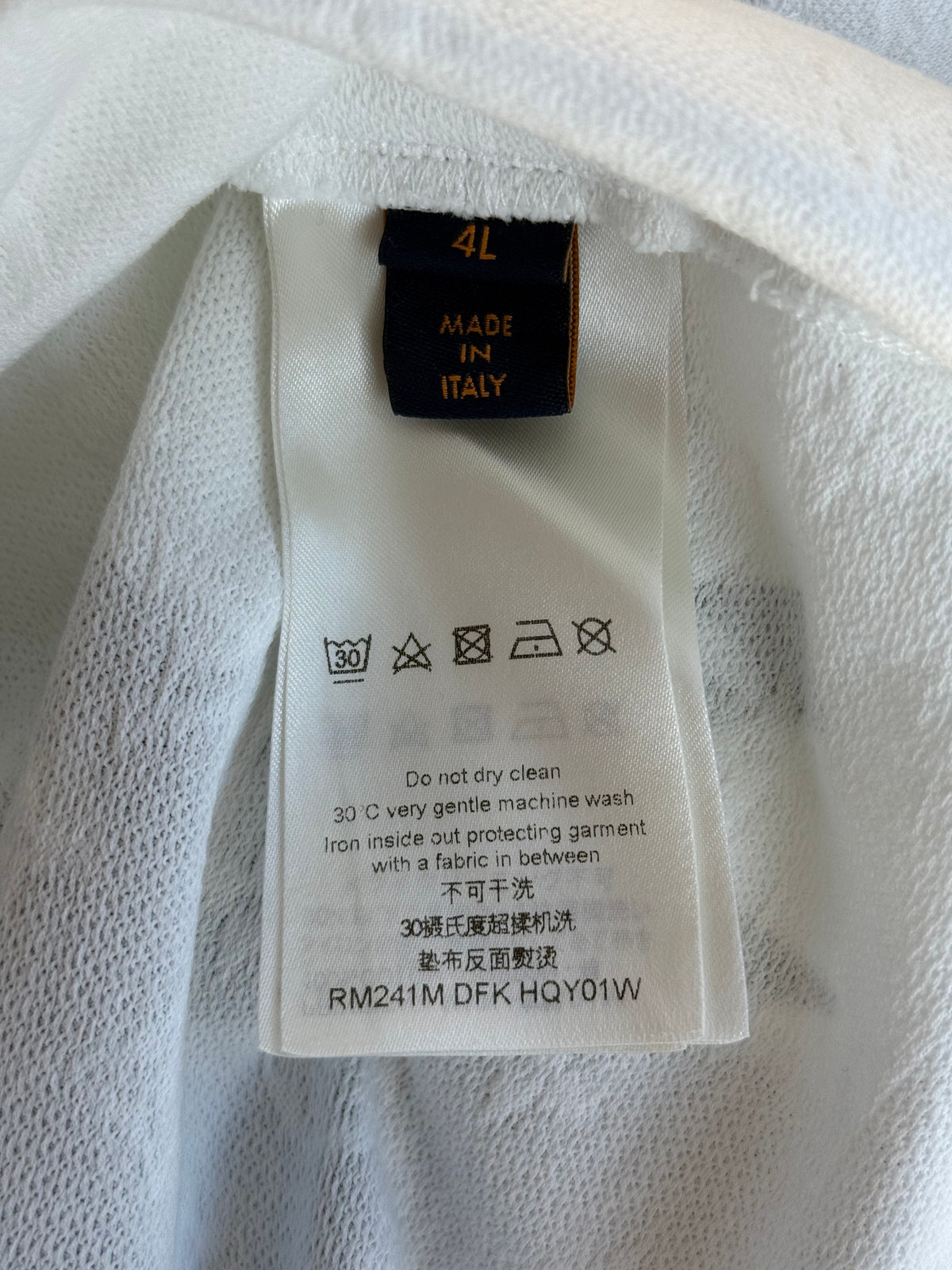 Louis Vuitton White & Blue Floral Monogram T-Shirt