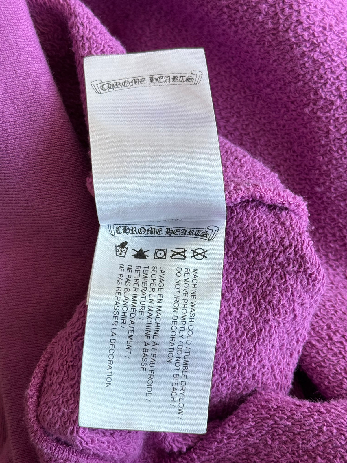Chrome Hearts Matty Boy Purple Spider Web Hoodie