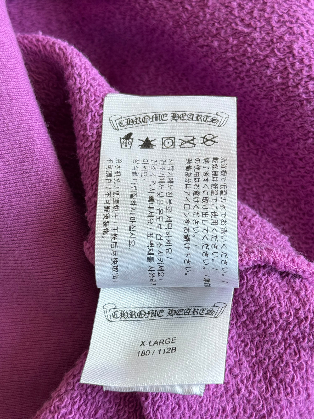 Chrome Hearts Matty Boy Purple Spider Web Hoodie