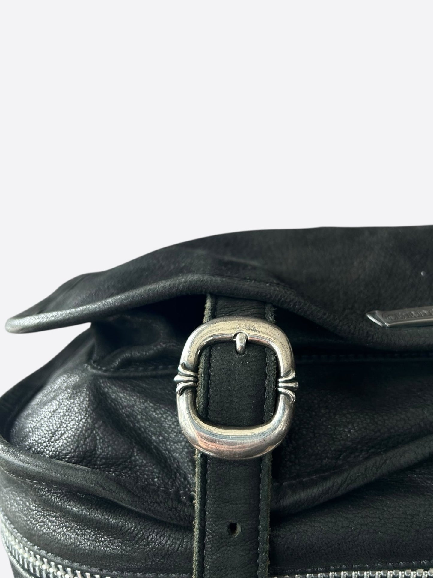 Chrome Hearts Black Cross Patch Gunslinger Messenger Bag