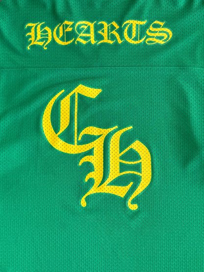 Chrome Hearts Green & Yellow Floral Nylon Mesh Longsleeve Jersey