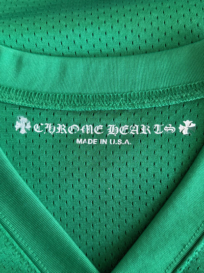 Chrome Hearts Green & Yellow Floral Nylon Mesh Longsleeve Jersey