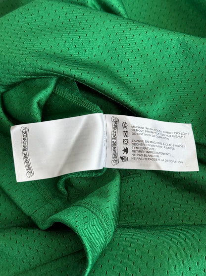 Chrome Hearts Green & Yellow Floral Nylon Mesh Longsleeve Jersey