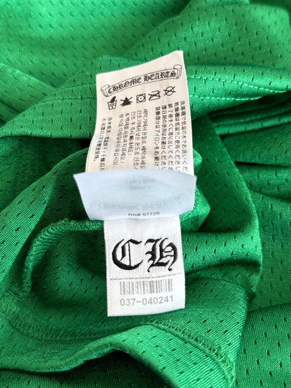 Chrome Hearts Green & Yellow Floral Nylon Mesh Longsleeve Jersey
